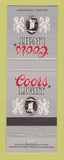 Matchbook Cover - Coors Light Beer Golden Colorado