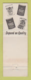 Matchbook Cover - Kendall oil