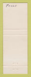 Matchbook Cover - Darek's Disco Harlingen TX girlie