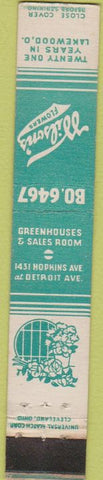 Matchbook Cover - Wilson's Flowers Lakewood OH 10 Strike