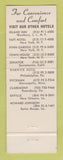 Matchbook Cover - Hotel Taft New York City