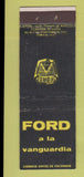 Matchbook Cover - Ford Cars Mexico Tapia Hermanos Hermosillo