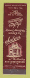 Matchbook Cover - Seiler's Restaurant Wellesley MA