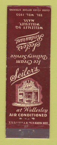 Matchbook Cover - Seiler's Restaurant Wellesley MA
