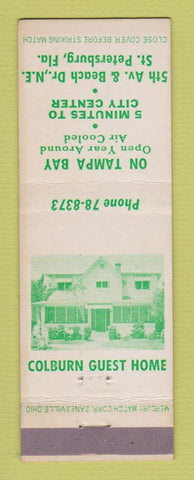 Matchbook Cover - Colburn Guest Home St Petersburg FL WEAR