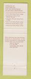 Matchbook Cover - Ohio State Parks Cambridge OH