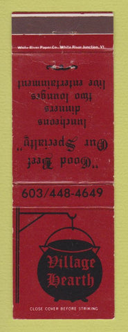Matchbook Cover - Village Hearth Lebanon NH WEAR