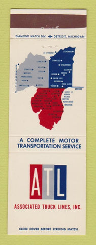 Matchbook Cover - Associated Truck Lines Trucking