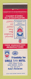 Matchbook Cover - Friendship Inn Circle 7 11 Motel San Diego CA