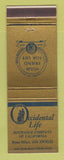 Matchbook Cover - Occidental Life Insurance Los Angeles CA