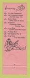 Matchbook Cover - Pedro's South of the Border Dillon SC