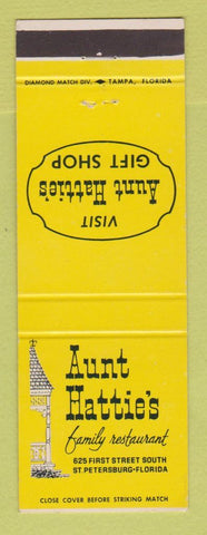 Matchbook Cover - Aunt Hattie's Restaurant St Petersburg FL
