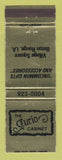 Matchbook Cover - The Curio Cabinet Baton Rouge LA gifts