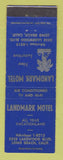Matchbook Cover - Landmark Motel Long Beach CA