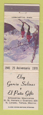 Matchbook Cover - Eloy Garcia Salinas El Patio Gifts Nuevo Laredo Mexico WEAR