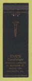 Matchbook Cover - Eve's Candlelight Candles Nazareth PA WEAR