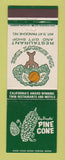 Matchbook Cover - Ray Douglas' Pine Cone Apricot Tree Merced San Jose CA