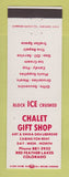 Matchbook Cover - Chalet Gift Shop Red Feather Lakes Colorado