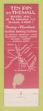 Matchbook Cover - Ten Pin on the Mall Paramus NJ bowling WEAR