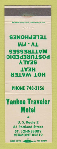 Matchbook Cover - Yankee Traveler Motel St Johnsbury VT