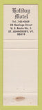 Matchbook Cover - Yankee Traveler Motel St Johnsbury VT