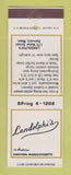 Matchbook Cover - Landolphi's Danvers MA restaurant