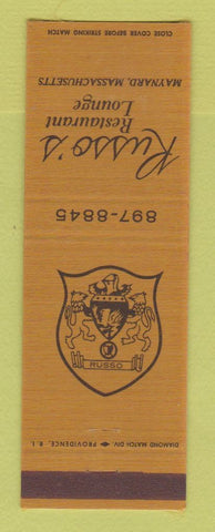 Matchbook Cover - Russo's Restaurant Maynard MA