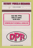 Matchbook Cover - Detroit Punch & Retainer Fraser MI 40 Strike
