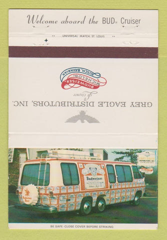 Matchbook Cover - Budweiser Michelob Busch Beer RV Cruiser 40 Strike