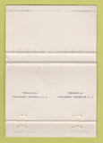 Matchbook Cover - Aire Acondicionado Santander Spain WORN BLACK 40 Strike