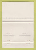 Matchbook Cover - Aire Acondicionado Santander Spain WORN TEAL 40 Strike