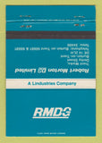 Matchbook Cover - Robert Morton Limited Burton on Trent UK 40 Strike
