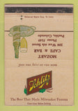 Matchbook Cover - Schlitz Beer Mozart Cafe Pueblo Colorado WEAR 40 Strike