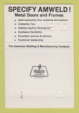 Matchbook Cover - Amweld The Tom Co Detroit MI 40 Strike