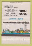 Matchbook Cover - Volvo Penta Huntington Beach CA Marine Center 40 Strike