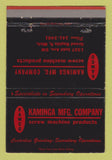 Matchbook Cover - Kaminga Screw Machine Grand Rapids MI  40 Strike