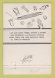 Matchbook Cover - Wedler Bros Screw Machine Products Cleveland OH 40 Strike