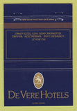 Matchbook Cover - De Vere Hotels Warrington UK  40 Strike