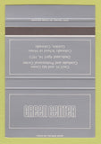 Matchbook Cover - Green Center Golden Colorado SAMPLE 40 Strike