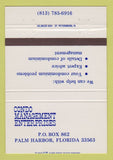 Matchbook Cover - Condo Management Ent Palm Harbor FL 40 Strike