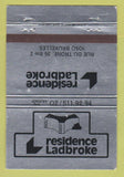 Matchbook Cover - Residence Ladbroke Brussels Belgium 40 Strike