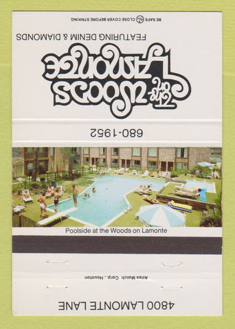 Matchbook Cover - Woods Lamonte Houston TX 40 Strike