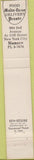 Matchbook Cover - Paparazii New York City restaurant 10 Strike
