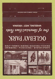 Matchbook Cover - Oglebay Park Wheeling WV 40 Strike