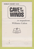 Matchbook Cover - Cave of the Winds Manitou Springs Colorado WEAR 40 Strike