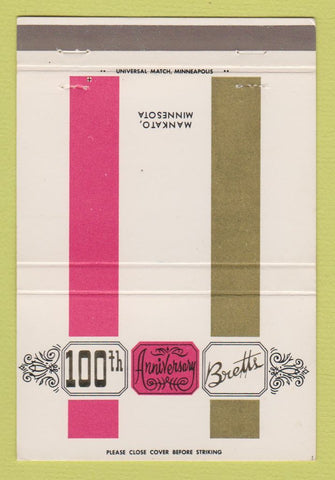 Matchbook Cover - Bretts Mankato MN 40 Strike