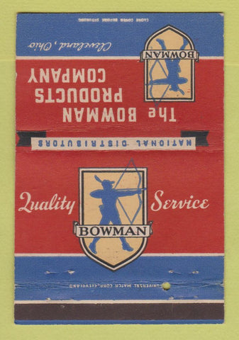 Matchbook Cover - The Bowman Products Company Cleveland OH Chessman 40 Strike