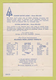Matchbook Cover - Jasper National Park AB Andrew Motor Lodge 40 Strike