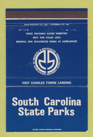 Matchbook Cover - South Carolina State Parks Columbia SC 40 Strike