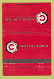 Matchbook Cover - Central Screw Troy MI Keene NH Frankfort KY WEAR 40 Strike